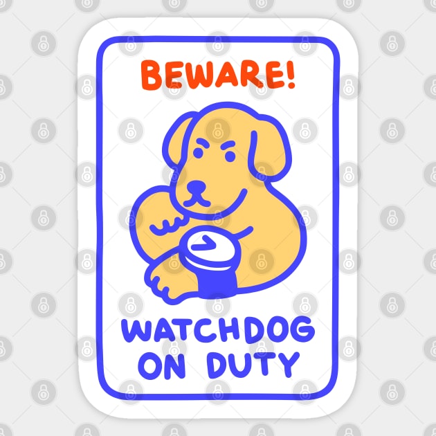 Watchdog Sticker by obinsun